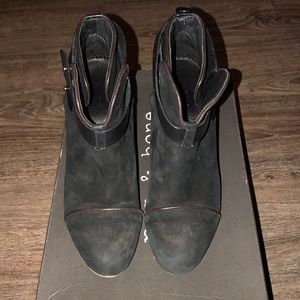Rag and bone harrow boot- black suede